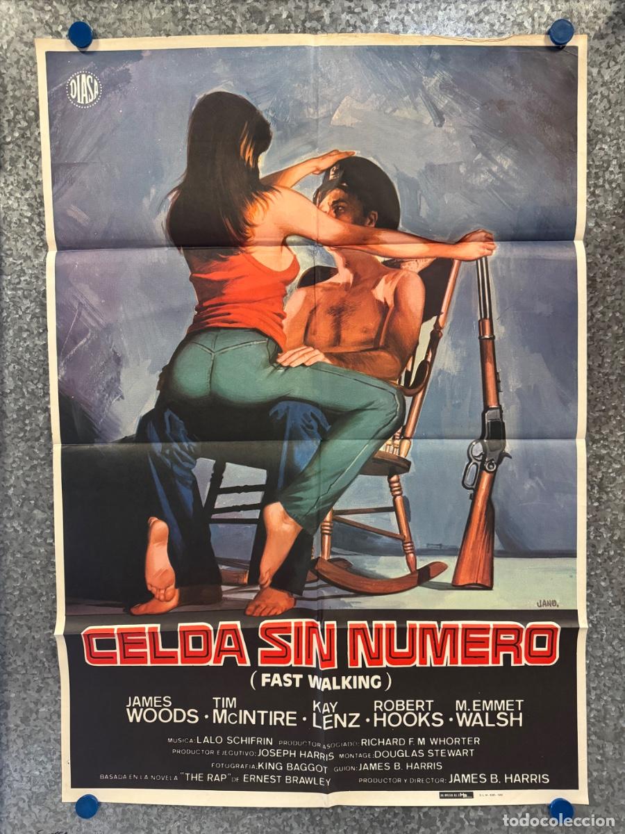Cine: Celda sin numero, James Woods, Kay Lenz, A&ntilde;o 1982, POSTER ORIGINAL