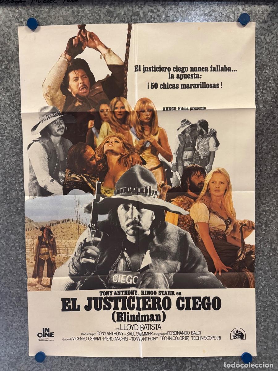 Cine: El justiciero ciego, Toni Anthony, Ringo Starr, POSTER ORIGINAL