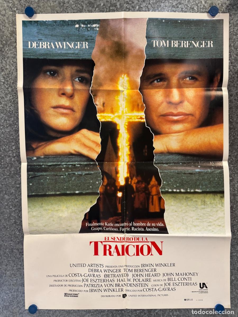 Cine: El sendero de la traici&oacute;n , Debra Winger, Tom Berenger, A&ntilde;o 1988, POSTER ORIGINAL