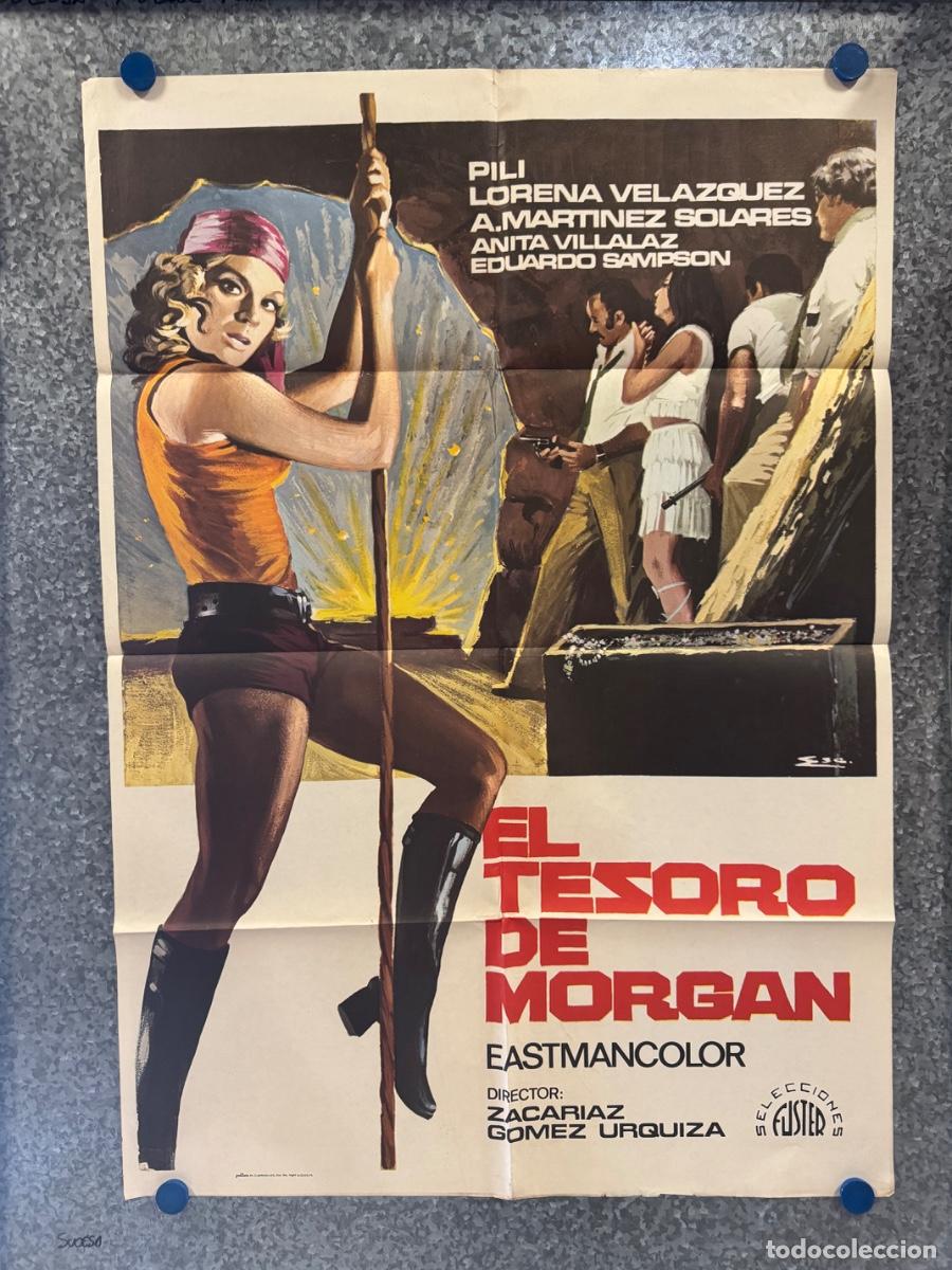 Cine: El tesoro de Morgan, Lorena Velazquez, Anita Villalaz, A&ntilde;o 1974, POSTER ORIGINAL
