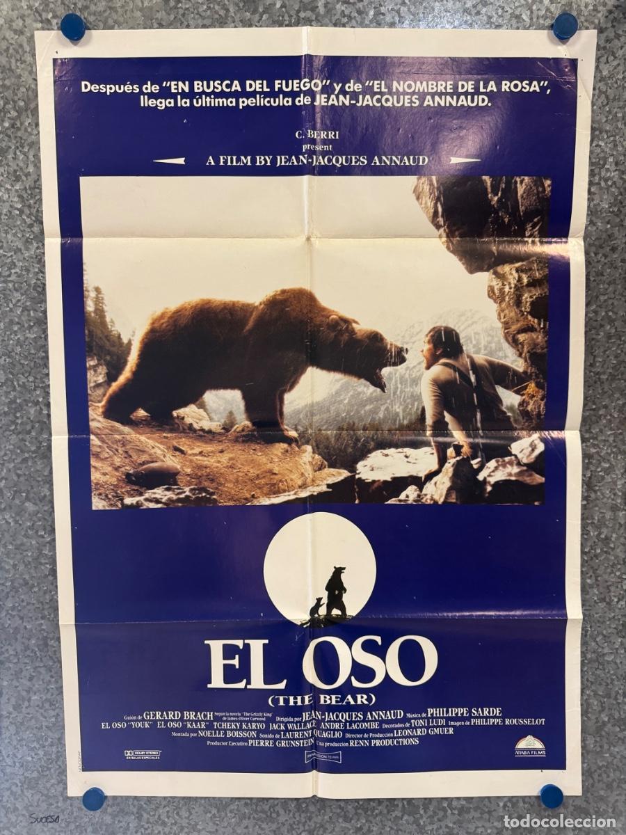 Cine: El Oso, Tcheky Karyo, Jack Wallace, POSTER ORIGINAL