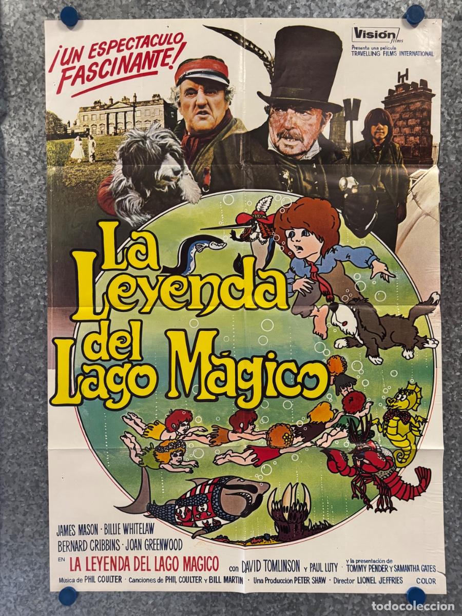 Cine: La leyenda del lago magico, James Mason, Billie Whitelaw, POSTER ORIGINAL