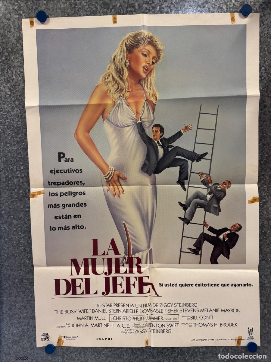 Cine: La mujer del jefe, Christopher Plummer, Martin Mull, A&ntilde;o 1986, POSTER ORIGINAL