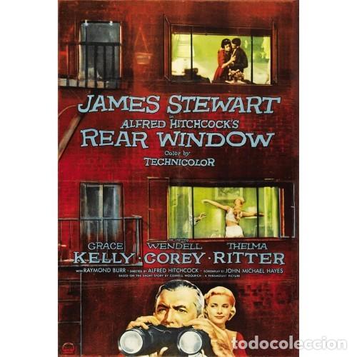 Cine: La ventana indiscreta. P&oacute;ster 100x70 cm aprox. Alfred Hitchcock James Stewart Grace Kelly