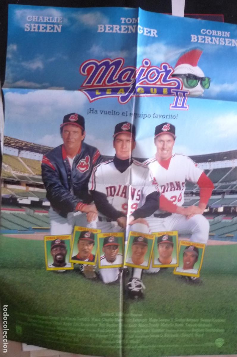 Cine: poster cine 1 x7o major league ii tom berenger