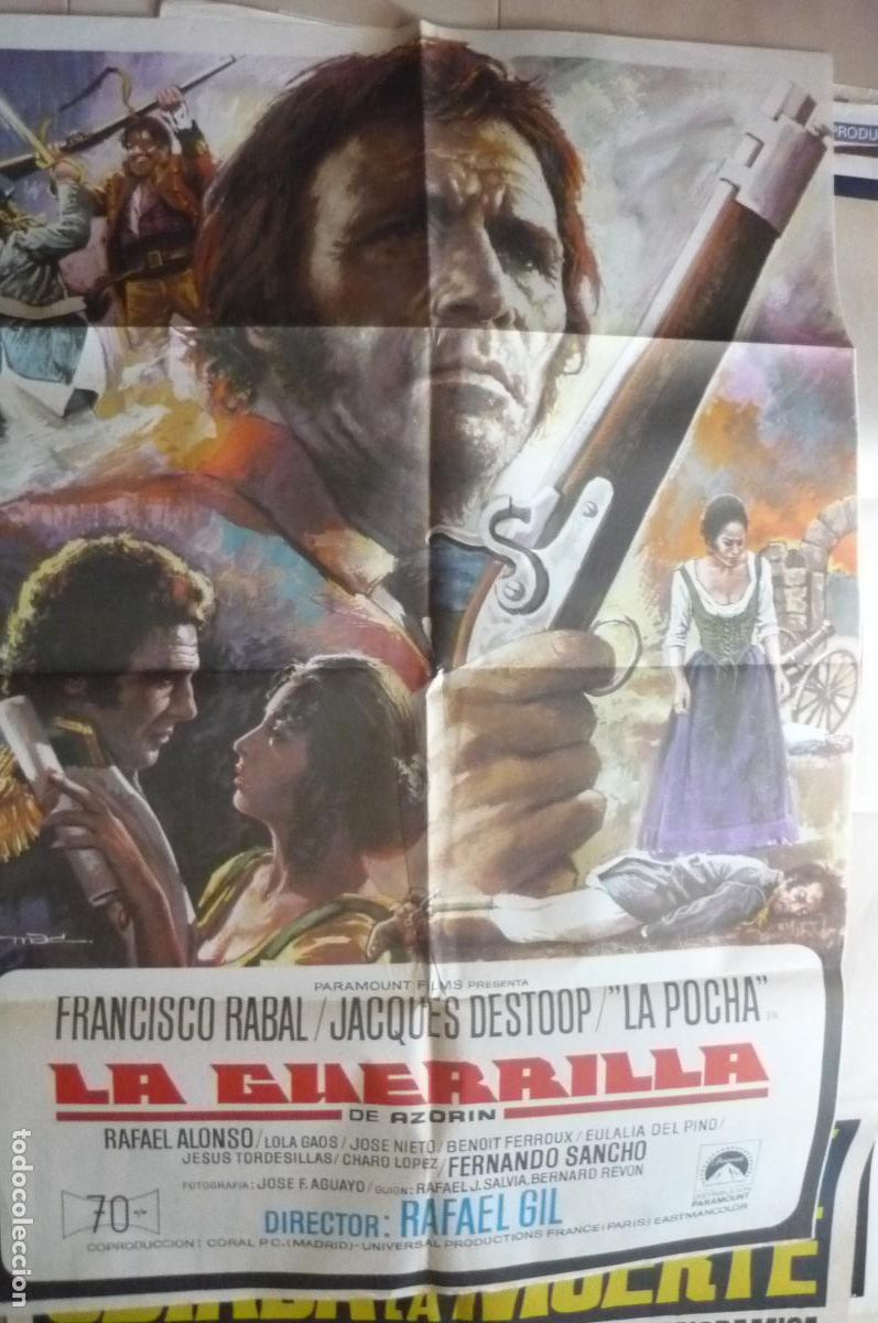 Cine: cartel cine 1 x 7o la guerrilla francisco rabal