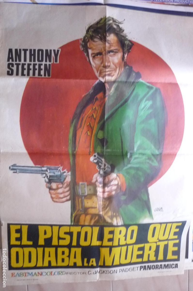 Cine: cartel cine 1 x 7o el pistolero que odiaba la muerte anthony sreffen