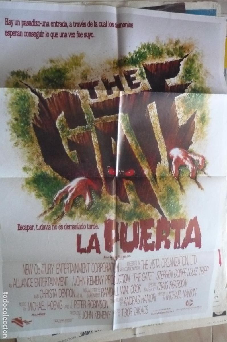 Cine: cartel cine 1 x 7o the gate -la pueerta