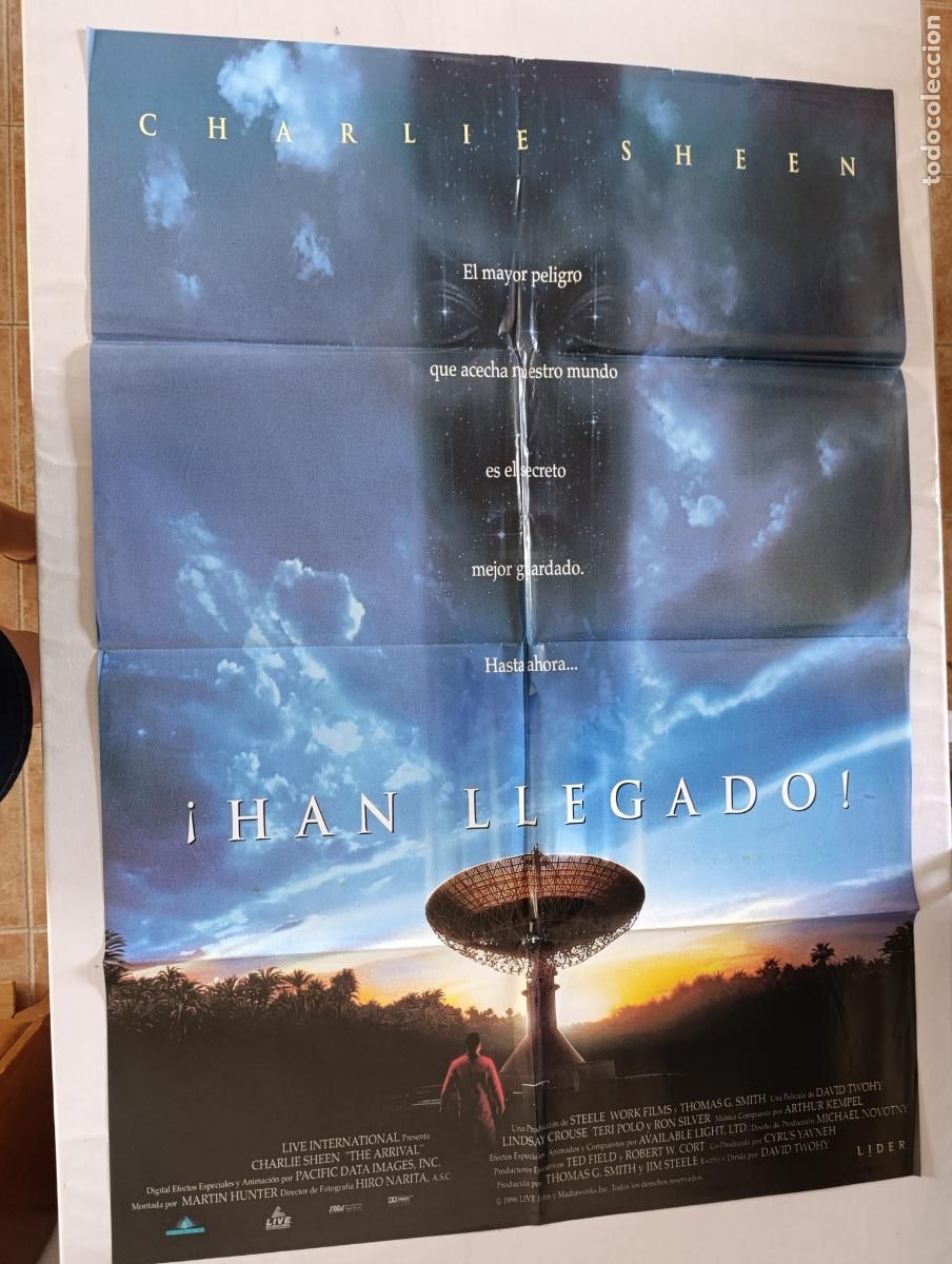 Cinema: POSTER ORIGINAL &iexcl;HAN LLEGADO! - 95 X 67 CM - CHARLIE SHEEN (387)