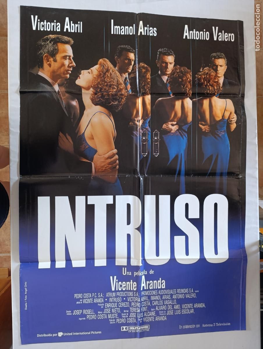 Cinema: POSTER ORIGINAL INTRUSO - 97 X 67 CM - VICTORIA ABRIL, IMANOL ARIAS (387)