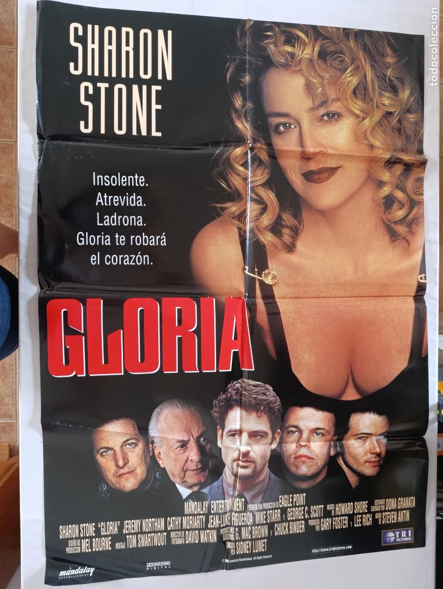 Cinema: POSTER ORIGINAL GLORIA - 97 X 68 CM - SHARON STONE (387)