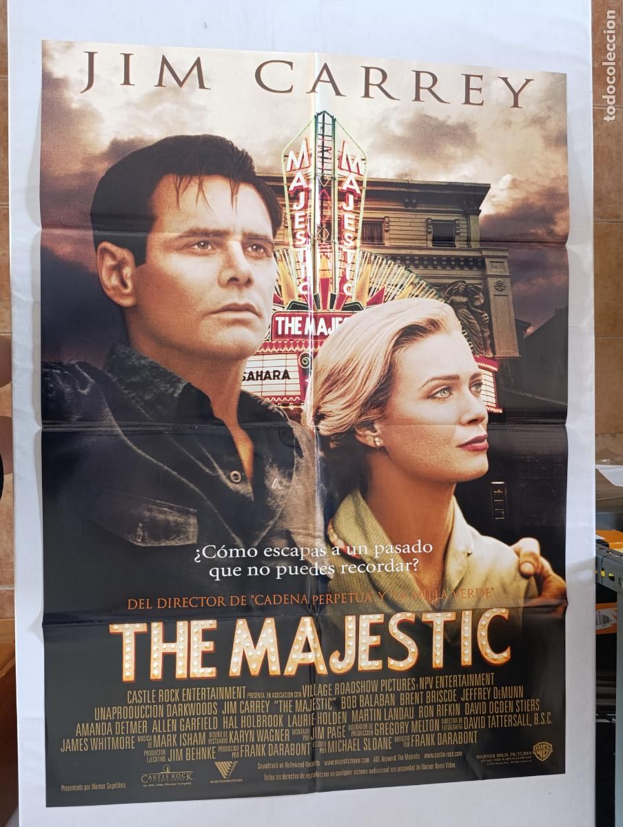Cinema: POSTER ORIGINAL THE MAJESTIC - 94 X 67 CM - JIM CARREY (387)