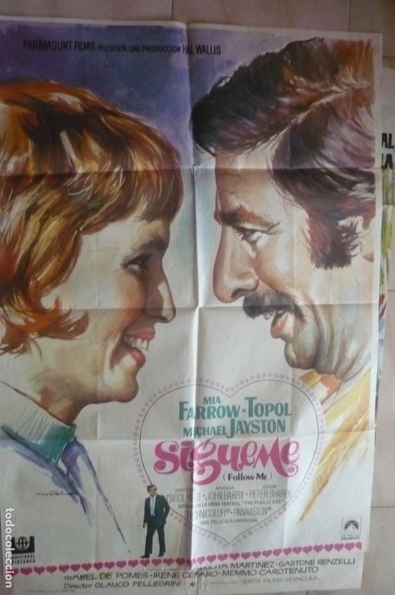Cine: cartel cine 1 x 7o sigueme mia frrow