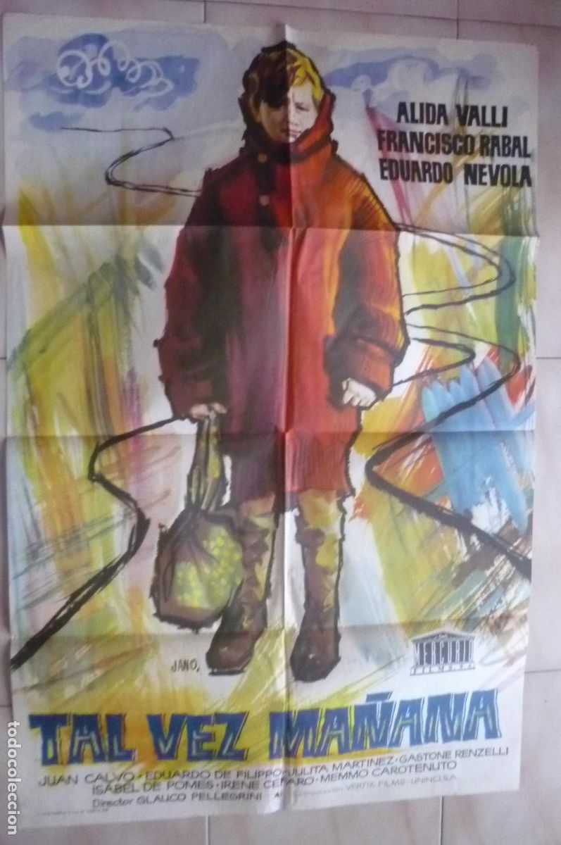 Cine: cartel cine 1 x 7o tal vez ma&ntilde;ana alida valli