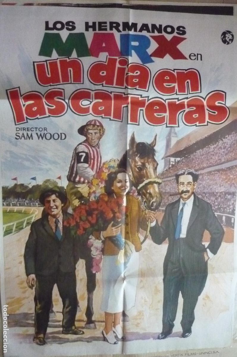 Cine: cartel cine 1 x 7o un dia en las carreras hnos marx