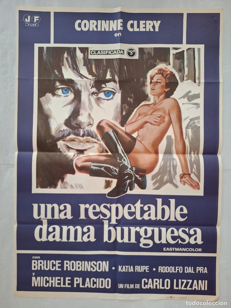 Cine: ANTIGUO CARTEL CINE UNA RESPETABLE DAMA BURGUESA CLASIFICADA S RV CC-1945