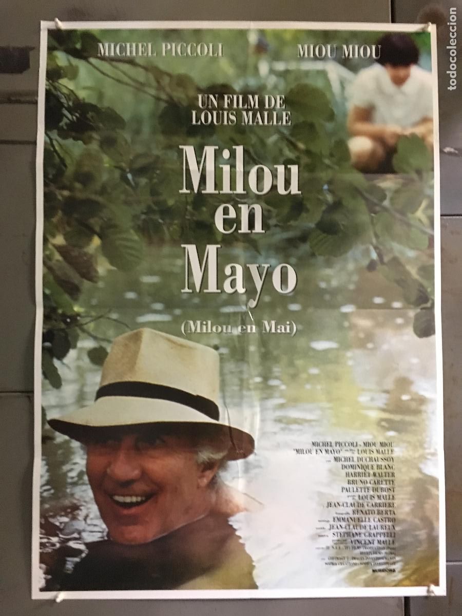 Cine: AFI30 MILOU EN MAYO LOUIS MALLE MIOU MIOU POSTER ORIGINAL 70X100 ESTRENO h6