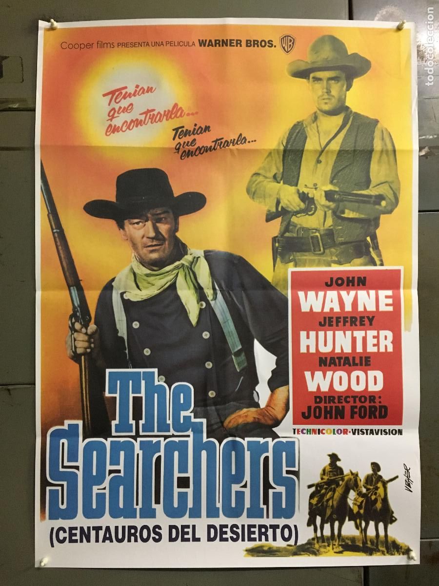 Cine: AFI34 CENTAUROS DEL DESIERTO the searchers JOHN WAYNE POSTER ORIGINAL 70X100 h5
