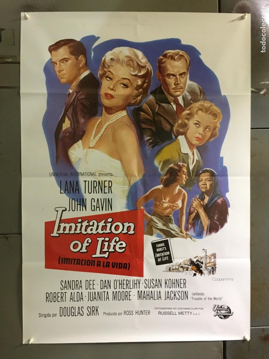 Cine: AFI35 IMITACION A LA VIDA LANA TURNER SANDRA DEE DOUGLAS SIRK POSTER ORIGINAL 70X100 h6