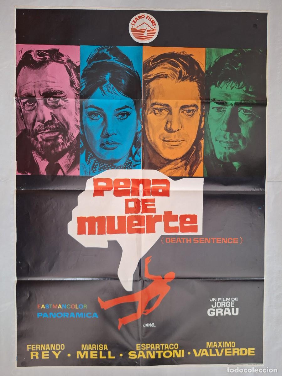 Cine: ANTIGUO CARTEL CINE PENA DE MUERTE A&Ntilde;O 1973 RV CC-1959