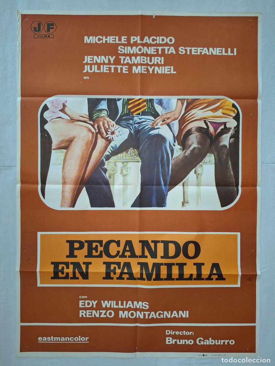 Cine: ANTIGUO CARTEL CINE PECADO EN FAMILIA RV CC-1961