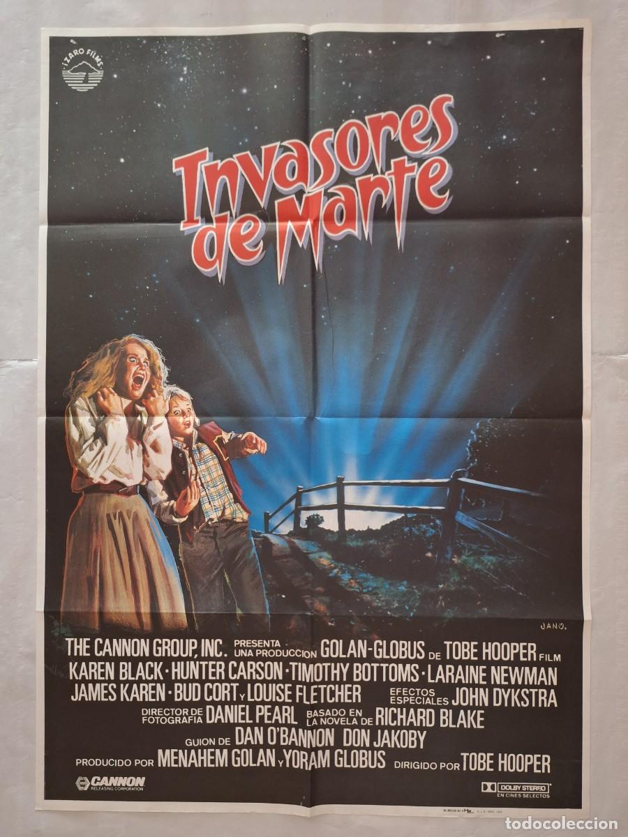 Cine: ANTIGUO CARTEL CINE INVASORES DE MARTE A&Ntilde;O 1986 RV P-1974