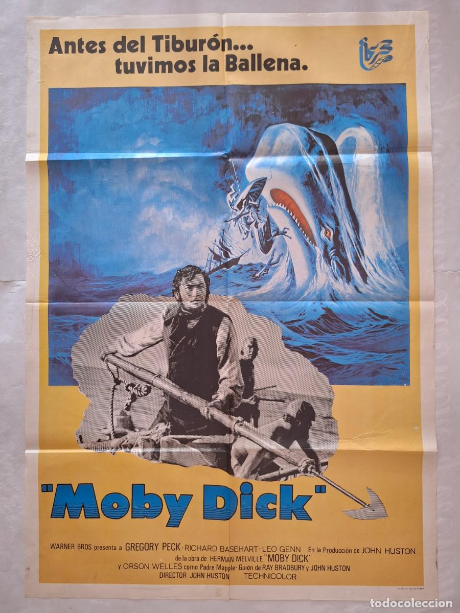 Cine: ANTIGUO CARTEL CINE MOBY DICK GREGORY PECK A&Ntilde;O 1978 RV P-1981