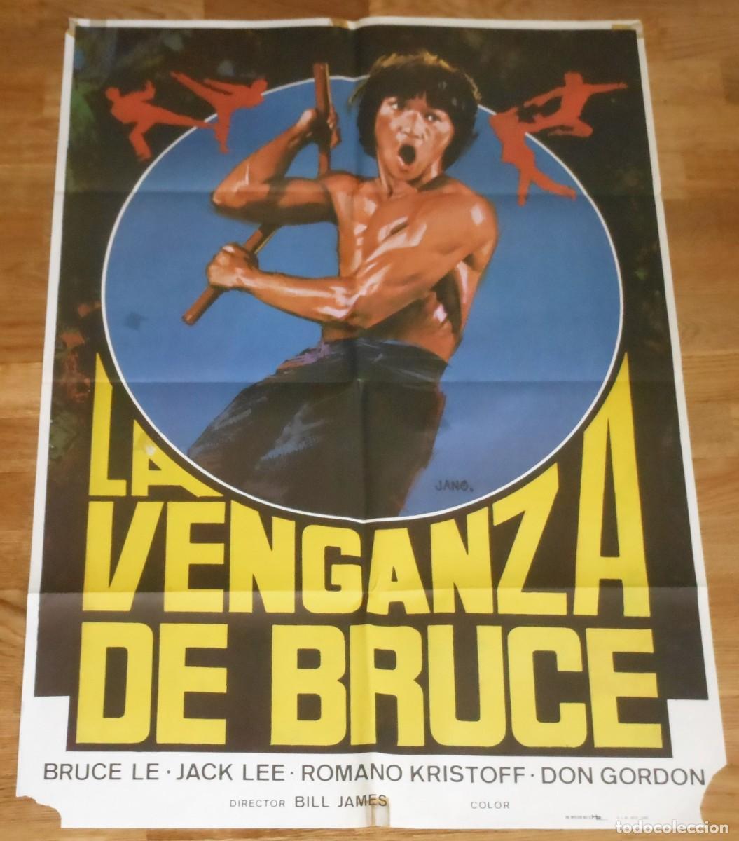 Cine: LA VENGANZA DE BRUCE LEE Cartel Original 1984 Espa&ntilde;a Film Poster 100x70cm Spain Jackie Chan Lee
