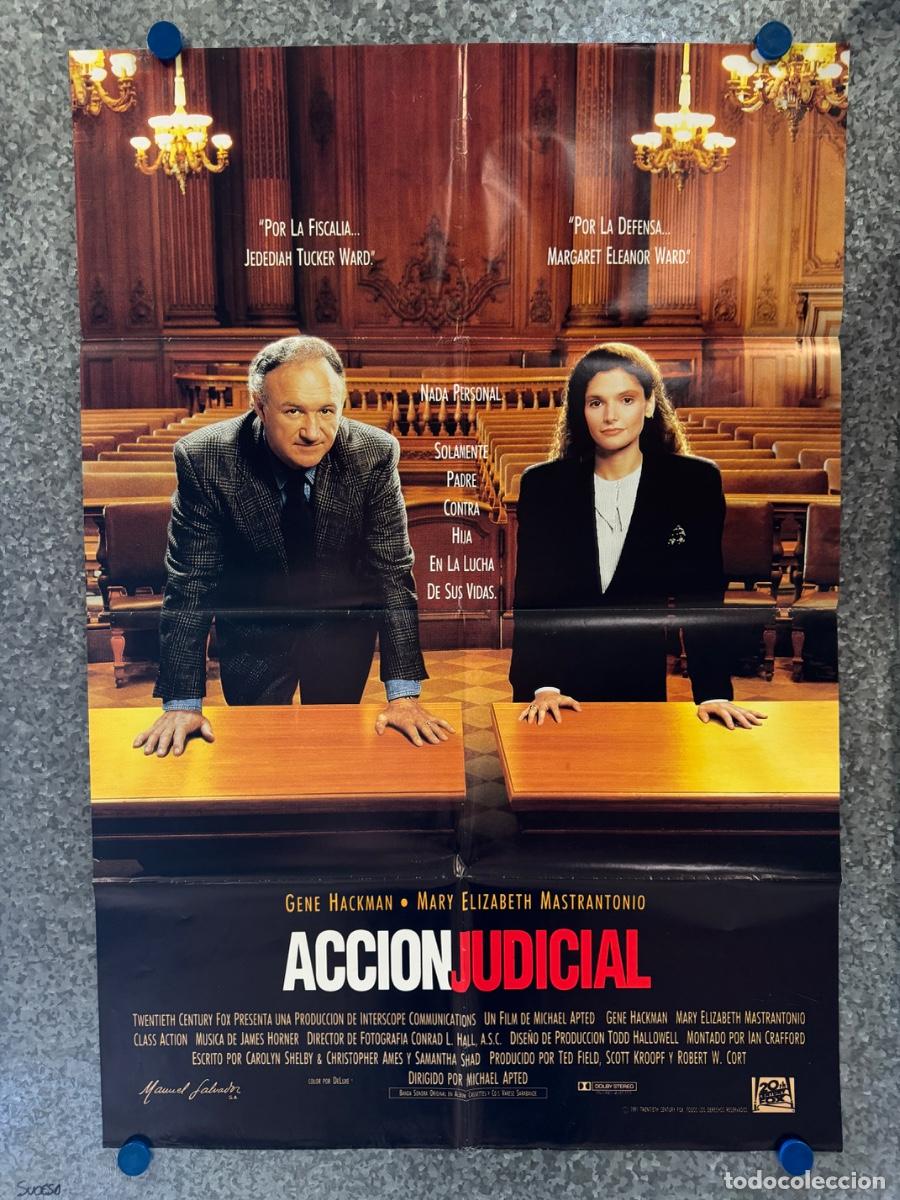 Cine: Accion judicial, Gene Hackman, Mary Elizabeth, A&ntilde;o 1991, POSTER ORIGINAL