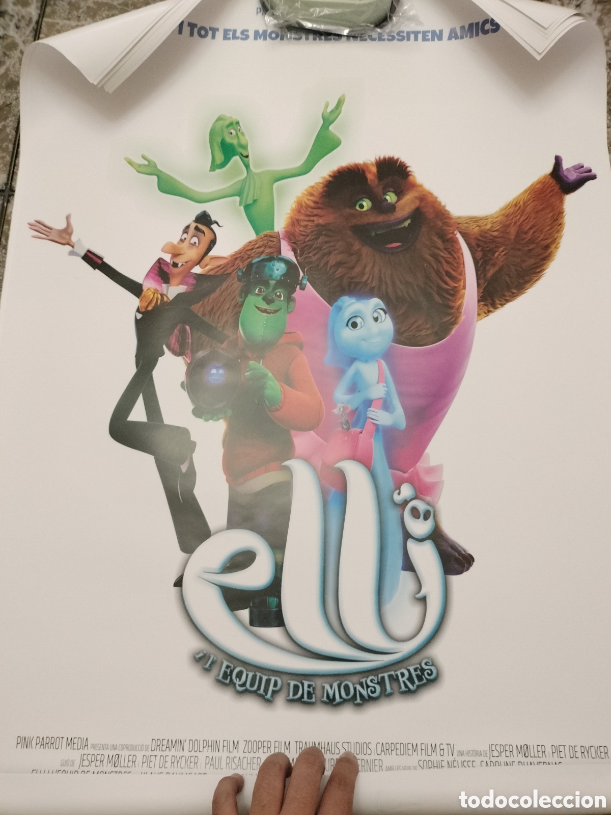 Cine: Poster Original Elli i el Equip de Monstres 100x70 C talan