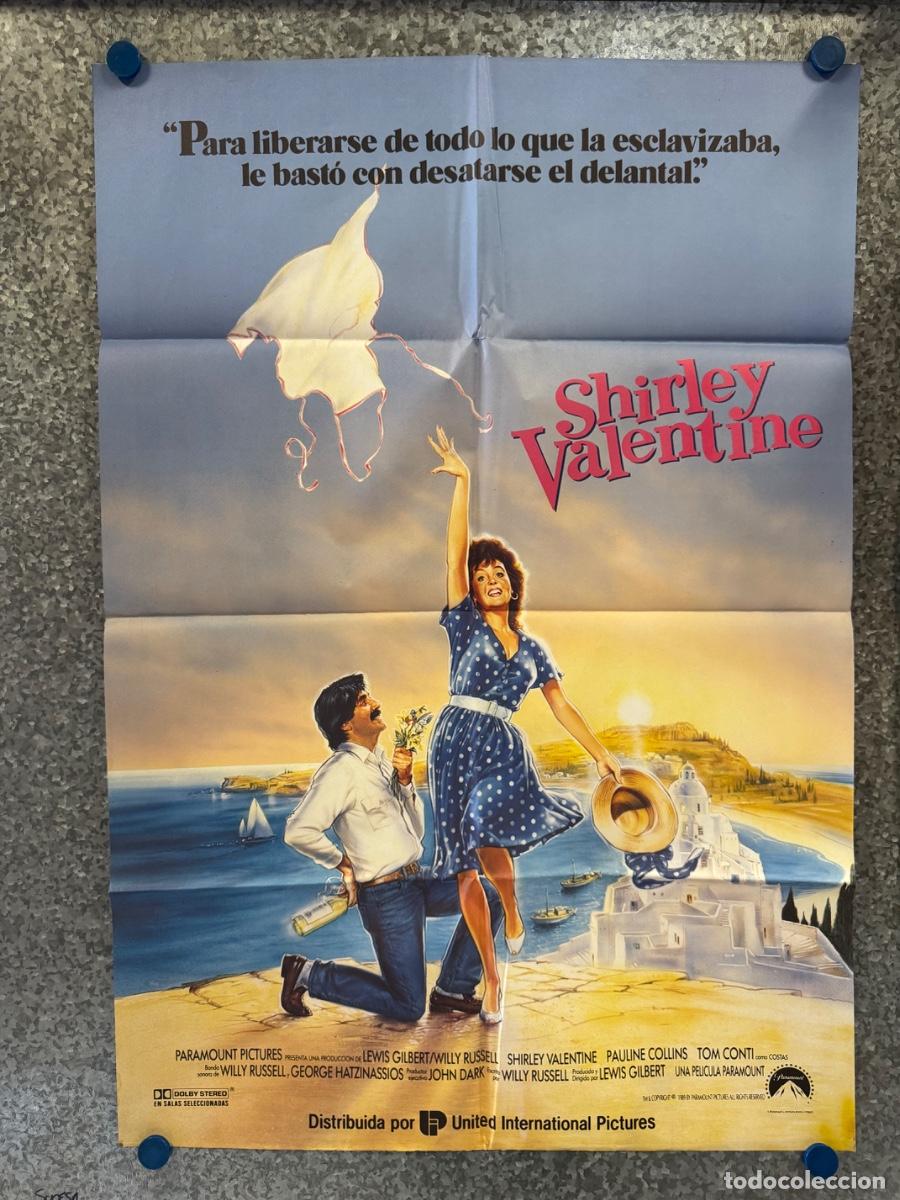 Cine: Shirley Valentine, Pauline Collins, Tom Conti, A&ntilde;o 1989, POSTER ORIGINAL
