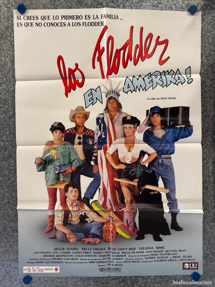 Cine: Los Flodder en Amerika, Huub Stapel, Nelly Frijda, POSTER ORIGINAL