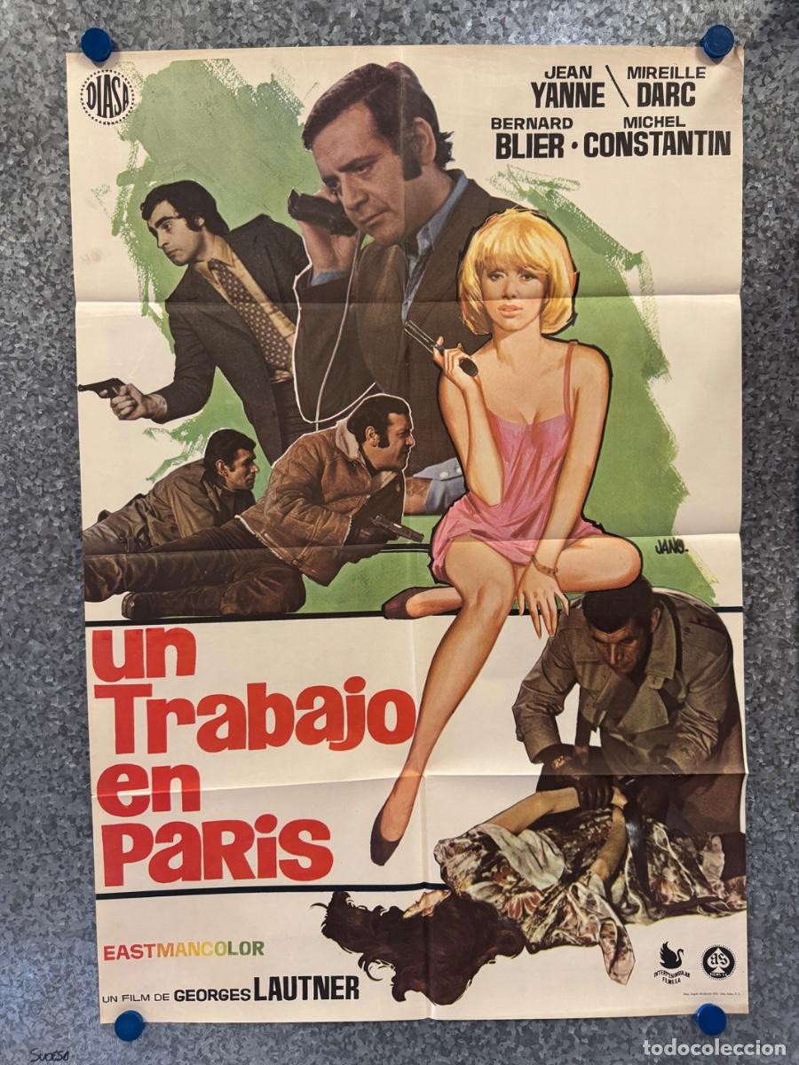 Cine: Un trabajo en Paris, Jean Yanne, Bernard Blier, A&ntilde;o 1971, POSTER ORIGINAL