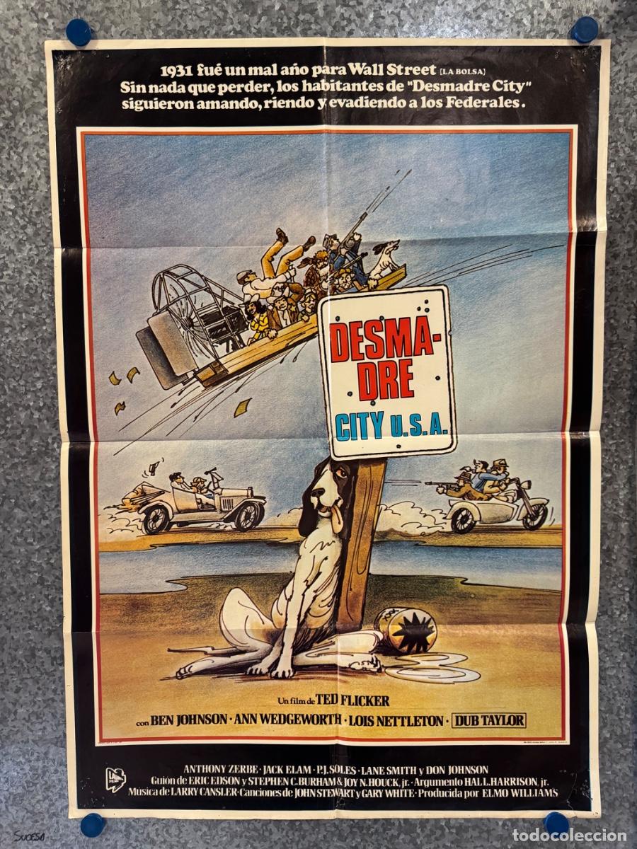Cine: Desmadre City USA, Ben Johnson, Dub Taylor, POSTER ORIGINAL