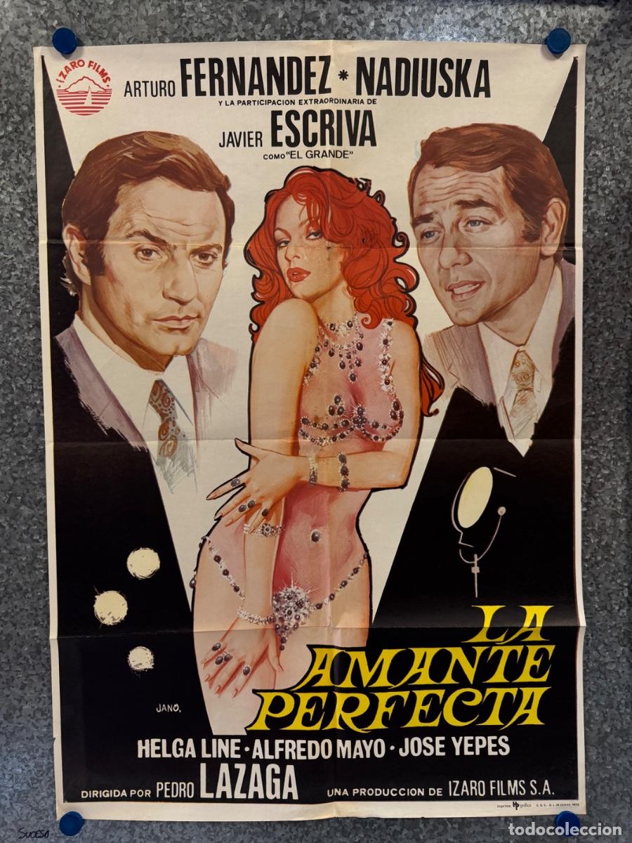 Cine: La amante perfecta ,Arturo Fernandez, Nadiuska, A&ntilde;o 1976, POSTER ORIGINAL