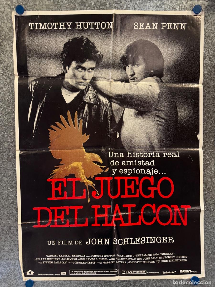 Cine: El juego del halcon, Timothy Hutton, Sean Penn, POSTER ORIGINAL