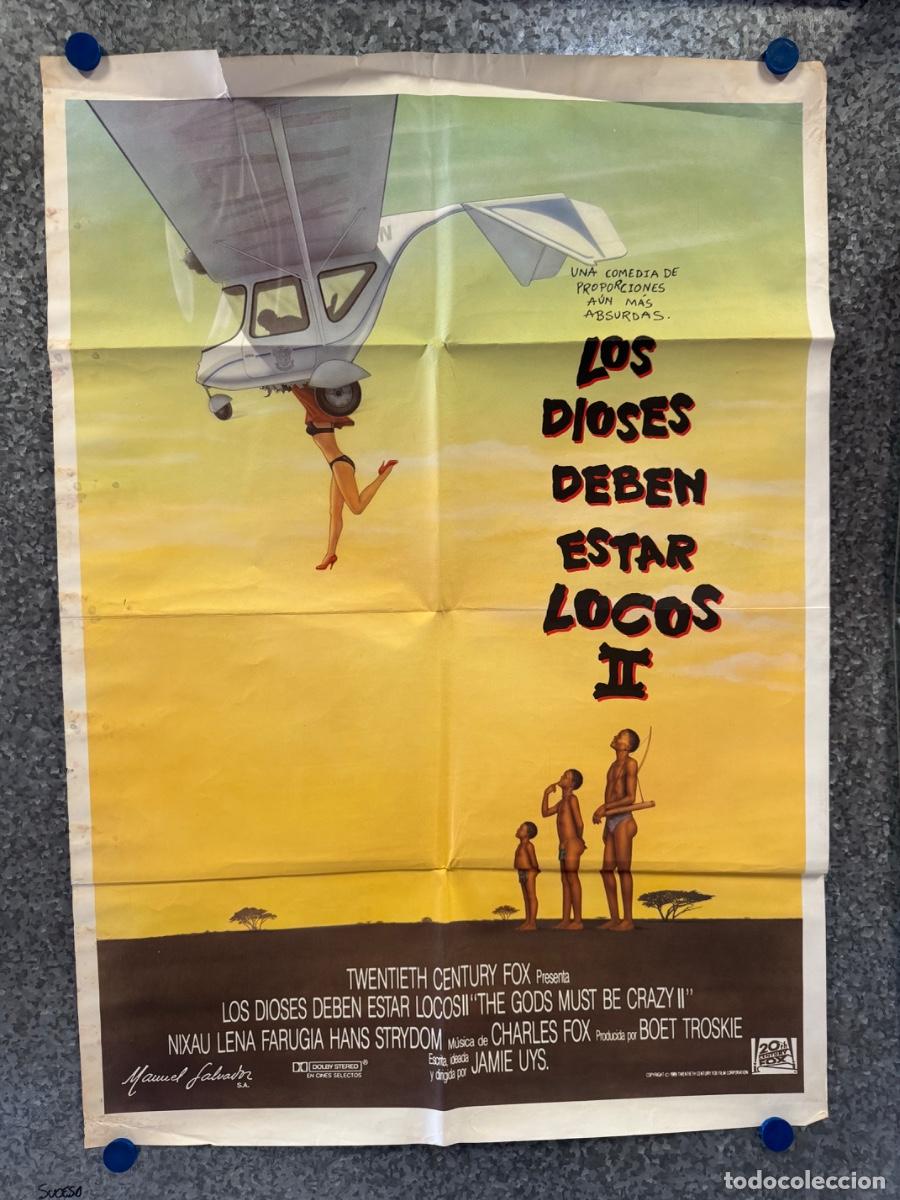 Cine: Los dioses deben estar locos 2, Lena Farugia, Hans Strydorm, A&ntilde;o 1989, POSTER ORIGINAL