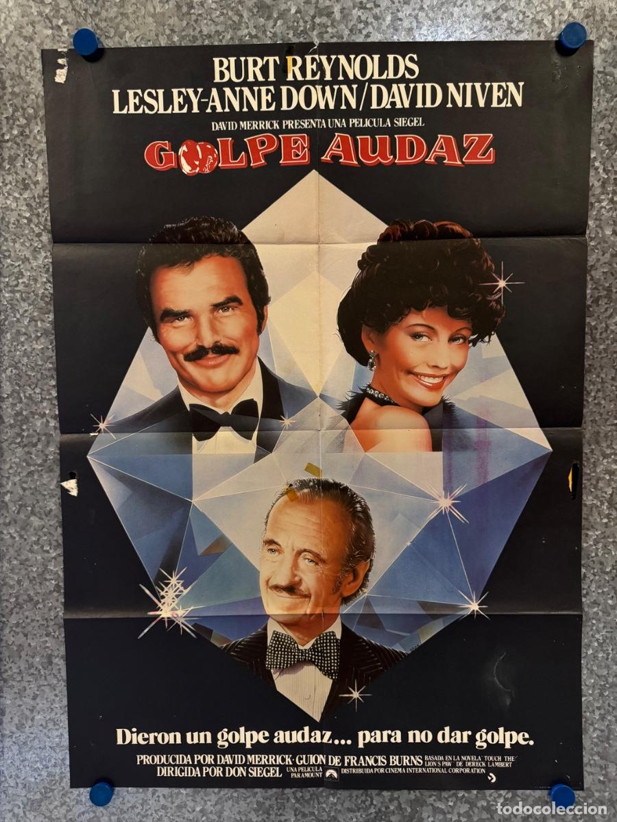 Cine: Golpe audaz, Burt Reynolds, David Niven, A&ntilde;o 1980, POSTER ORIGINAL