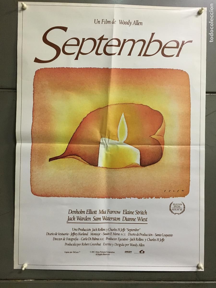 Cin&eacute;ma: AFI41 SEPTEMBER WOODY ALLEN POSTER ORIGINAL 50X70 ESTRENO h13