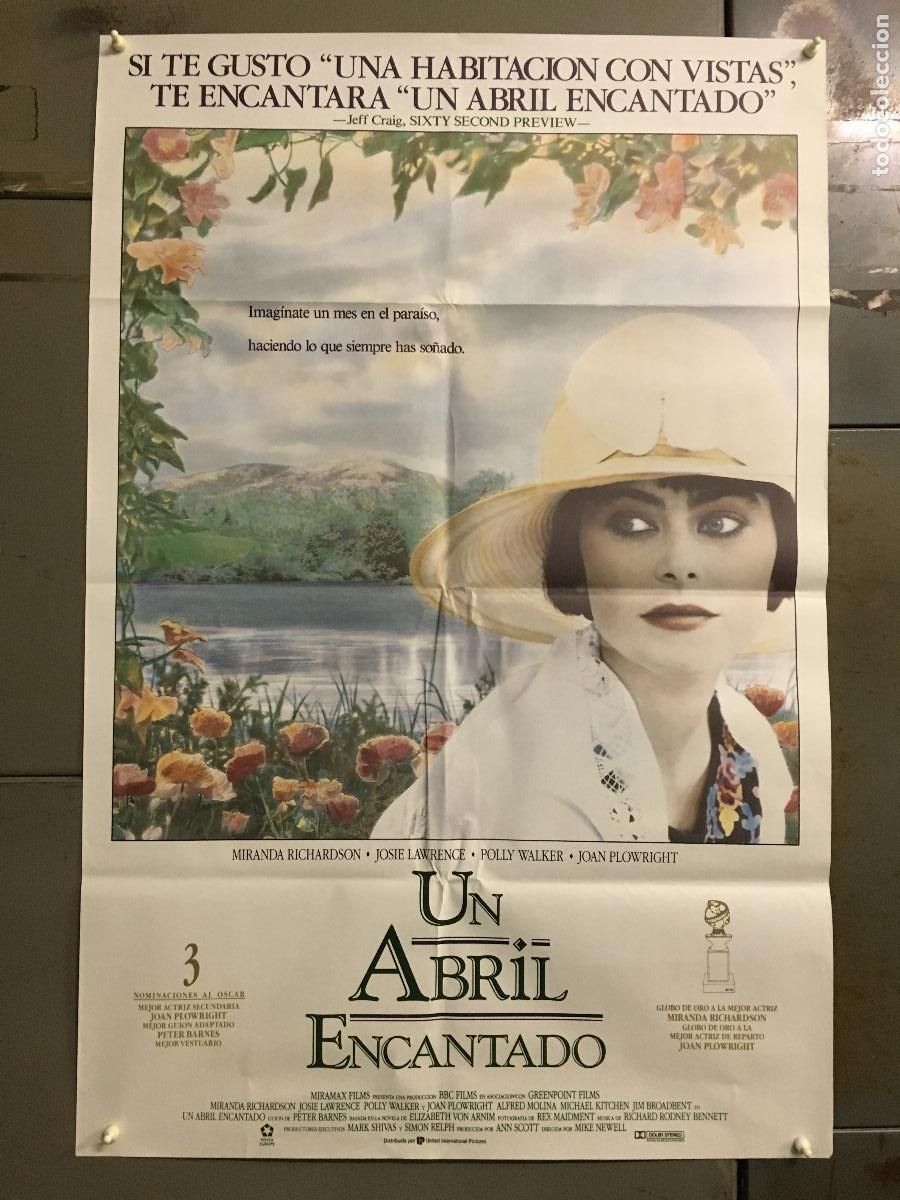 Cine: AFI49 UN ABRIL ENCANTADO MIRANDA RICHARDSON POSTER ORIGINAL 70X100 ESTRENO h6
