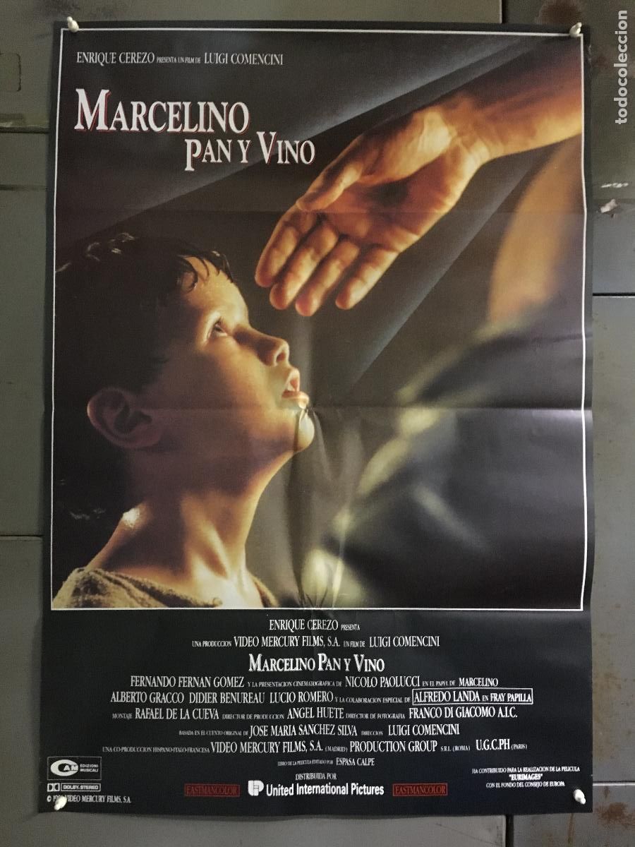 Cinema: AFI51 MARCELINO PAN Y VINO LUIGI COMENCINI LANDA FERNAN GOMEZ POSTER ORIG 70X100 ESTRENO h10