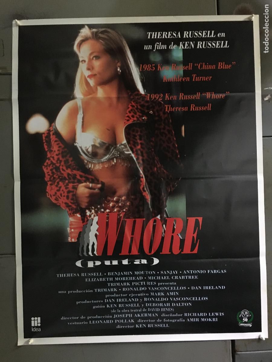 Cin&eacute;ma: AFI53 PUTA whore THERESA RUSSELL POSTER ORIGINAL 70X100 ESTRENO h7