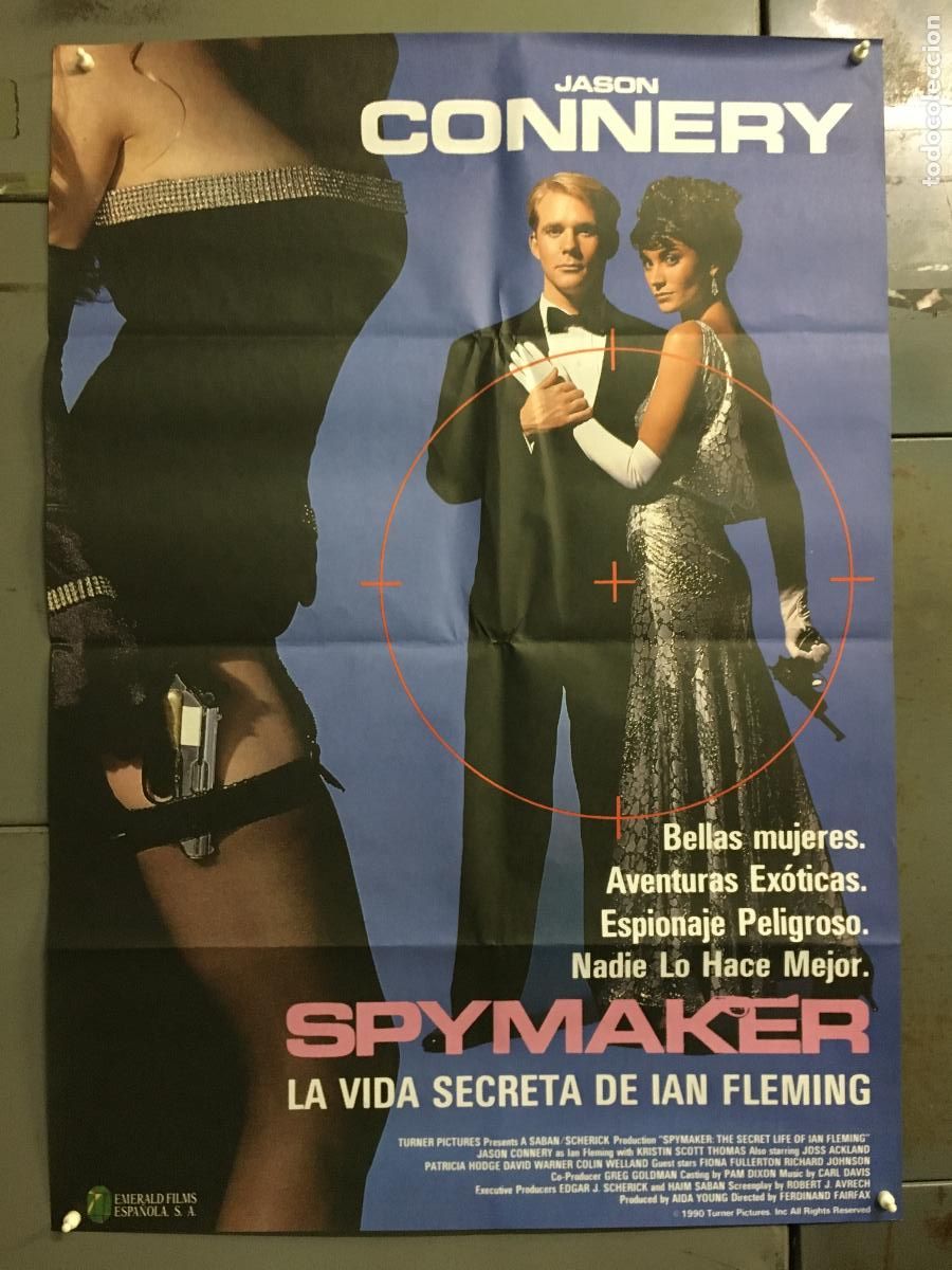 Cin&eacute;ma: AFI55 SPYMAKER LA VIDA SECRETA DE IAN FLEMING POSTER ORIGINAL 70X100 ESTRENO h7