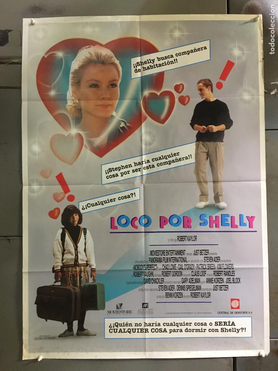 Cine: AFI61 LOCO POR SHELLY CHAD LOWE GAIL O'GRADY POSTER ORIGINAL 70X100 ESTRENO h0
