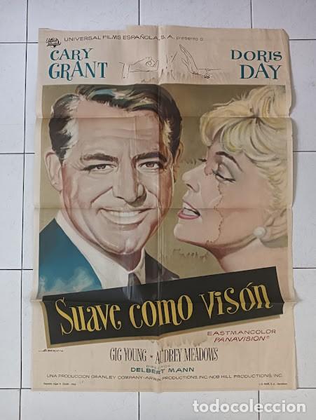 Cine: VKD 2275 SUAVE COMO VISON CARY GRANT DORIS DAY ALBERICIO POSTER ORIGINAL 70X100 ESTRENO