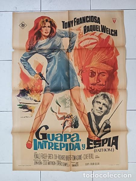 Cine: VKD 2276 GUAPA INTREPIDA Y ESPIA RAQUEL WELCH MATAIX POSTER ORIGINAL 70X100 ESTRENO