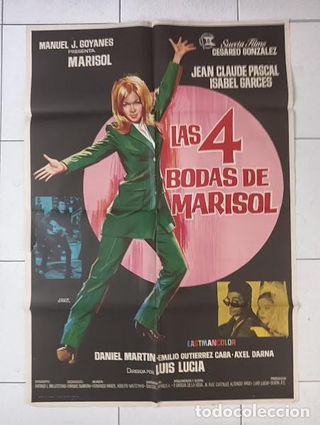 Cine: VKD 2279 LAS 4 BODAS DE MARISOL JANO POSTER ORIGINAL 70X100 ESTRENO