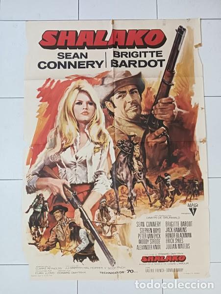 Cine: VKD 2284 SHALAKO BRIGITTE BARDOT SEAN CONNERY POSTER ORIGINAL 70X100 ESTRENO