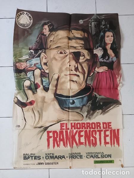 Cinema: VKD 2288 EL HORROR DE FRANKENSTEIN HAMMER JIMMY SANGSTER RALPH BATES POSTER ORIGINAL 70X100 ESTRENO