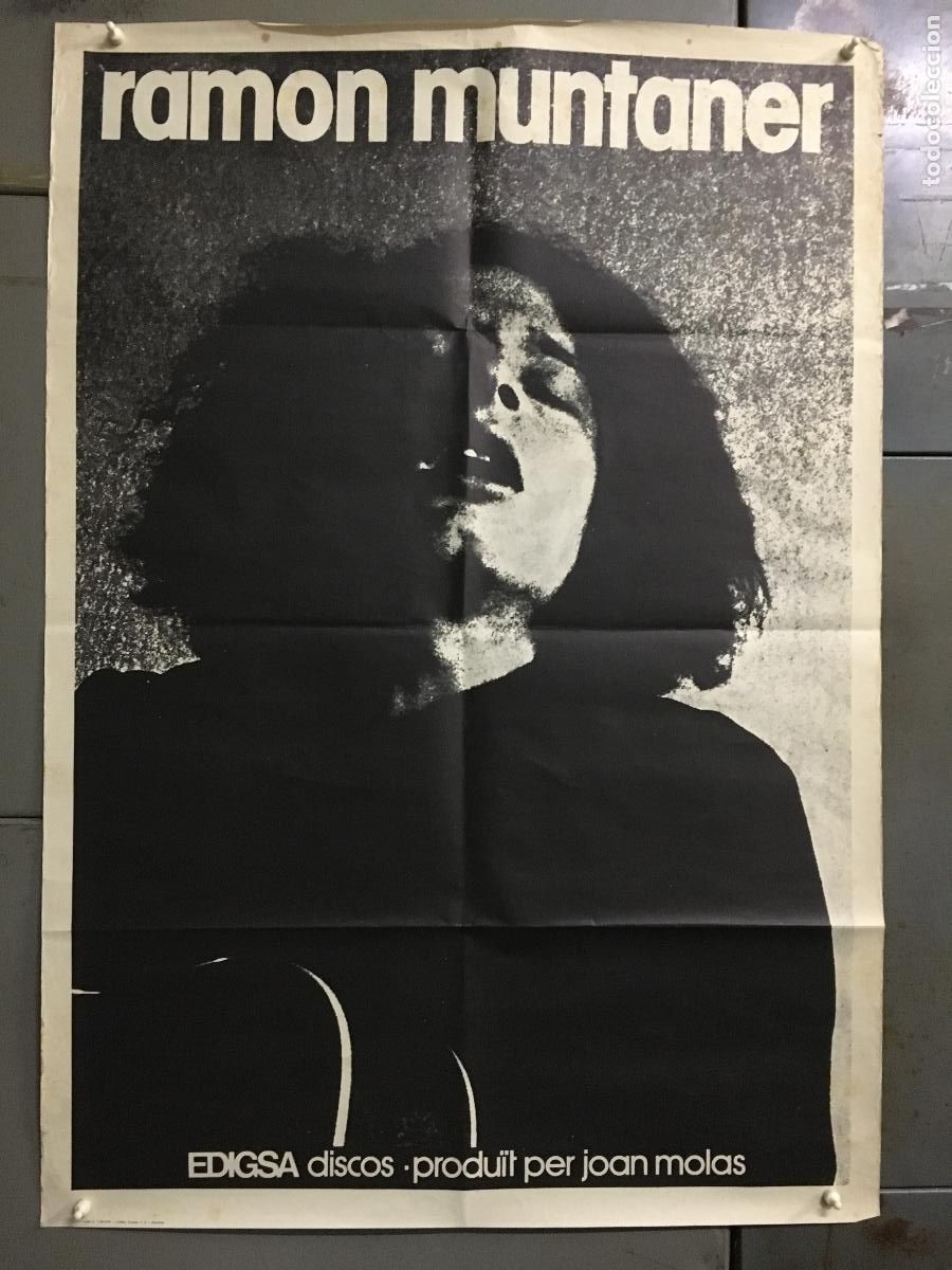 Cine: AFI66 RAMON MUNTANER EDIGSA DISCOS POSTER ORIGINAL 70X100 h0